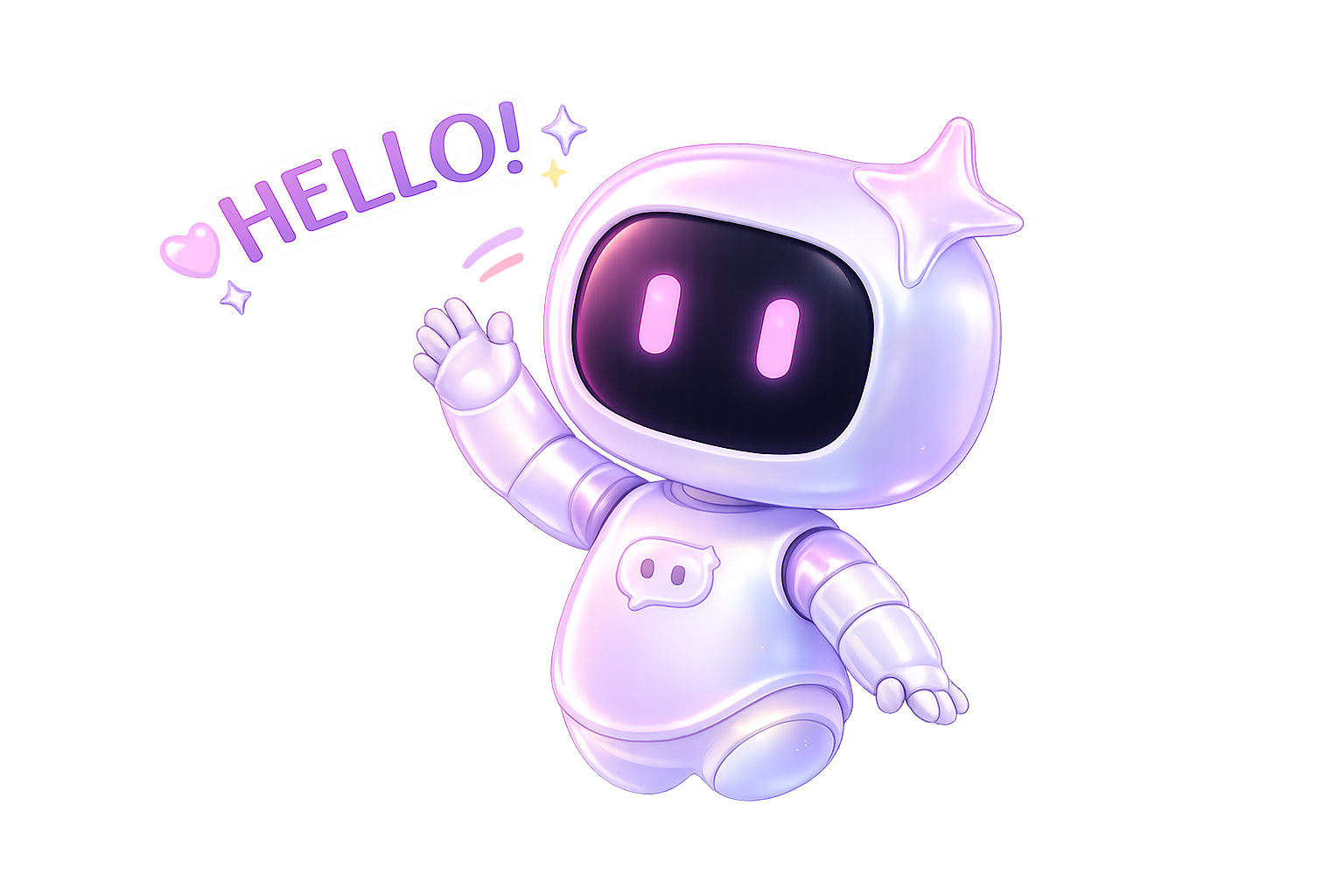 Chatto mascot waving hello